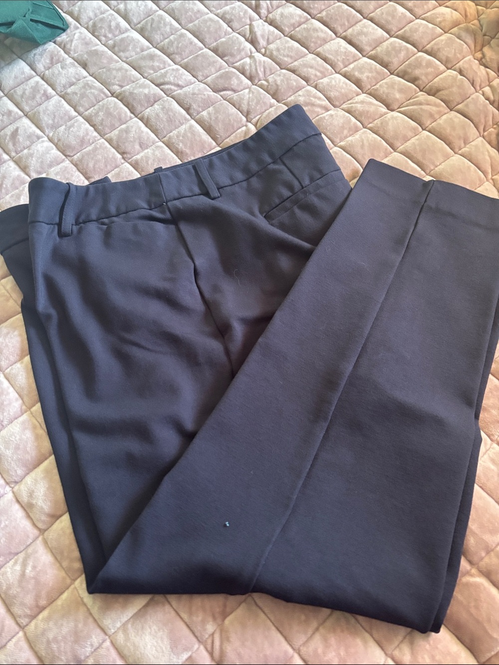 Liz Claiborne Women's Navy Cropped Dress Pants Sz 10